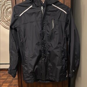 L.L. Bean Kids Black Raincoat Size 14-16